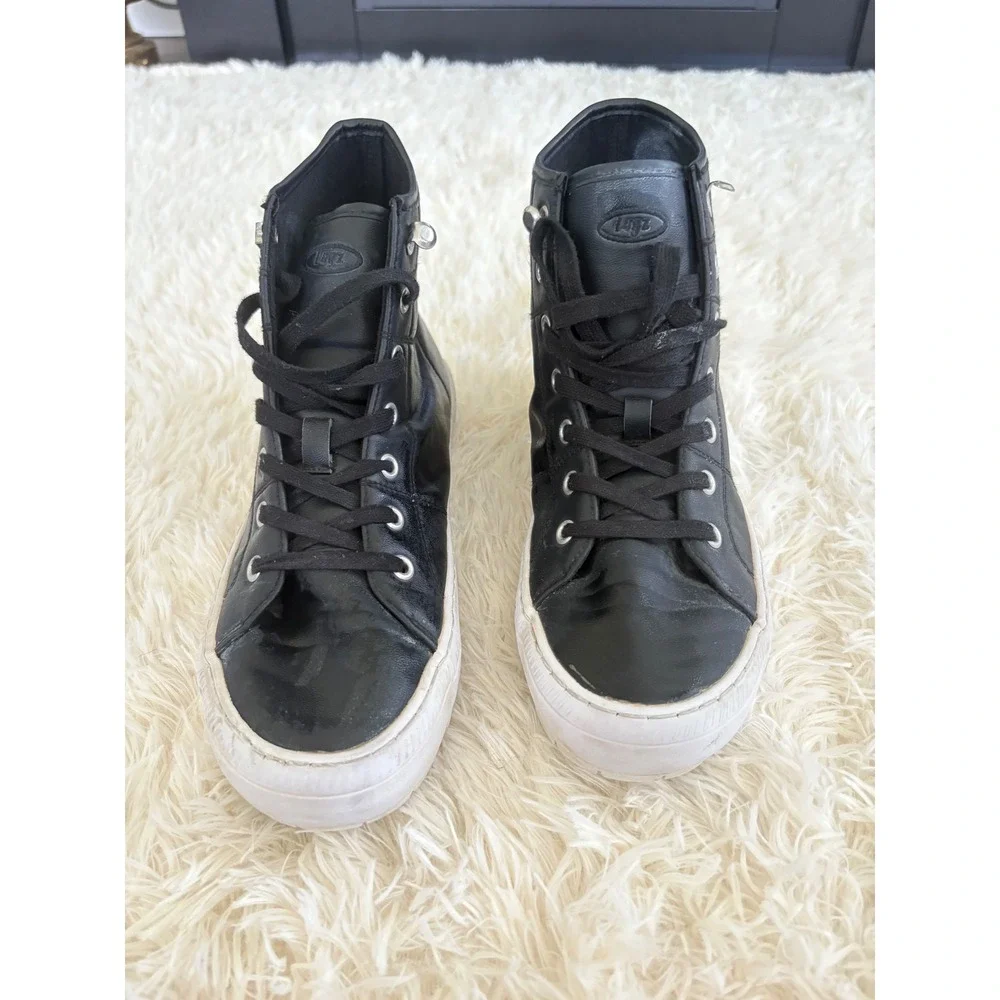 Lugz Women's Black‎ High Top Fashion Sneakers Chunky Platform Sole Shoes 8.5